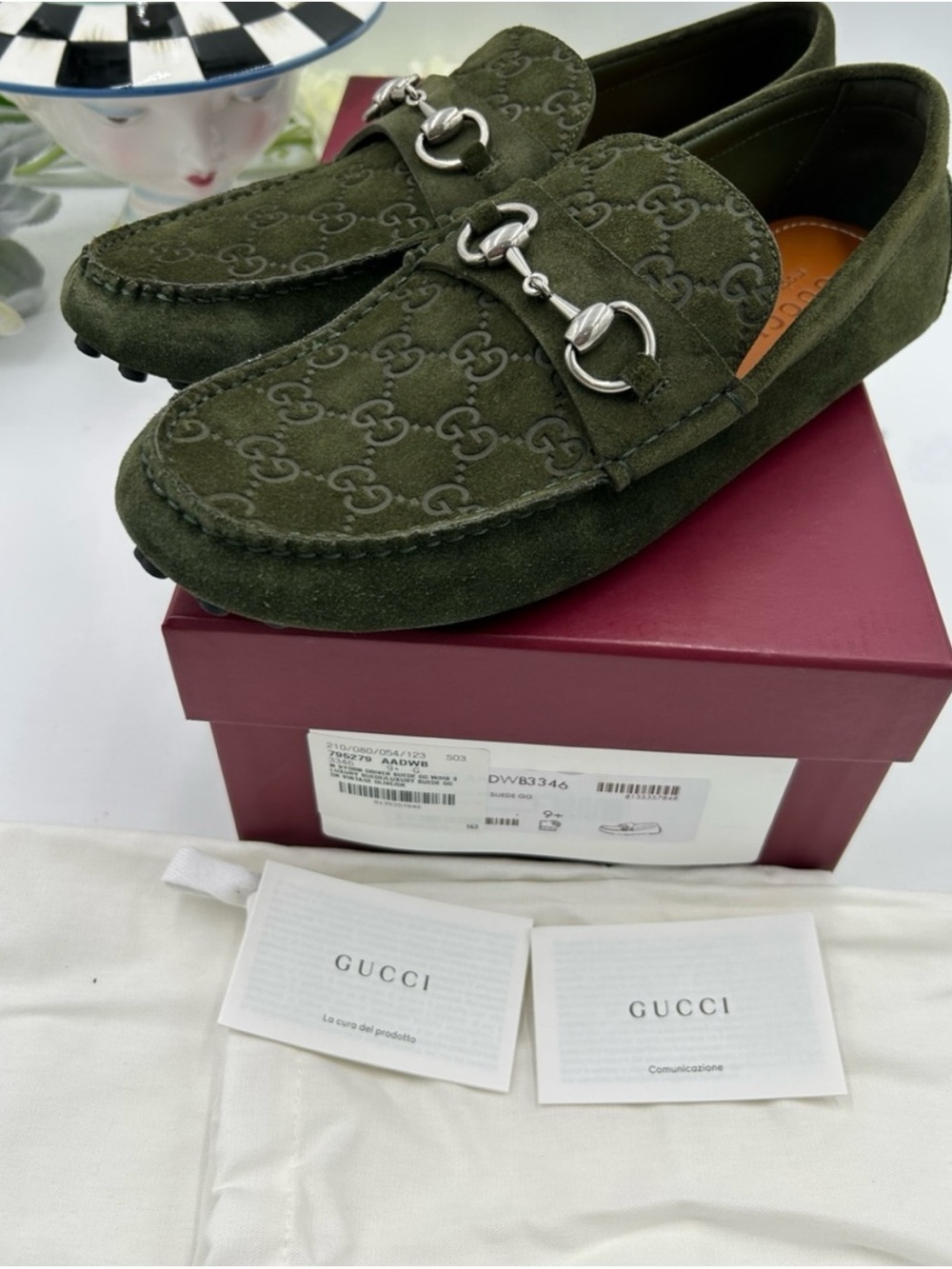 Gucci GG embossed suede driver loafers size 9.5 fits
10 US made in Italy - Picture 6 of 8